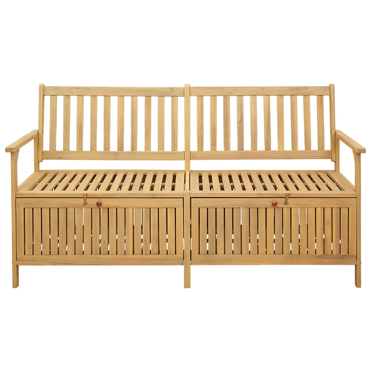 Úložná Lavice 2 -Seater 170 X 63 X 84 Cm Masivní Akácie