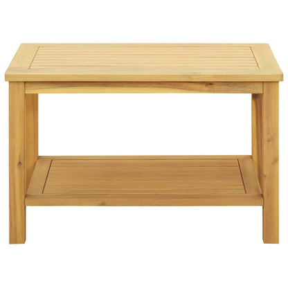 Boční Stůl Přírodní Olej 70 X 40 X 45 Cm Masivní Akátové Dřevo