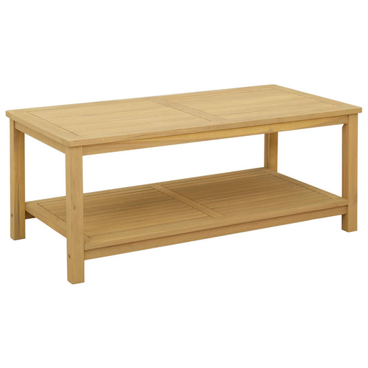 Boční Stůl Přírodní Olej 110 X 55 X 45 Cm Masivní Akátové Dřevo