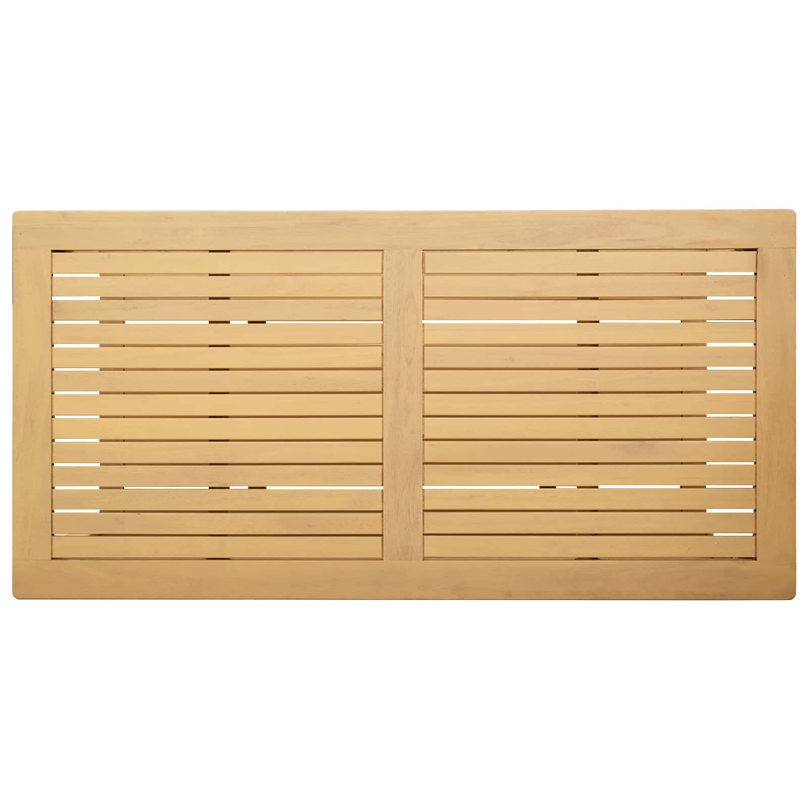 Boční Stůl Přírodní Olej 110 X 55 X 45 Cm Masivní Akátové Dřevo