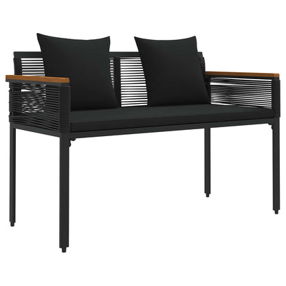 Venkovní Lavice 2 -Seater 117 X 54 X 74.5 Cm Polyratan