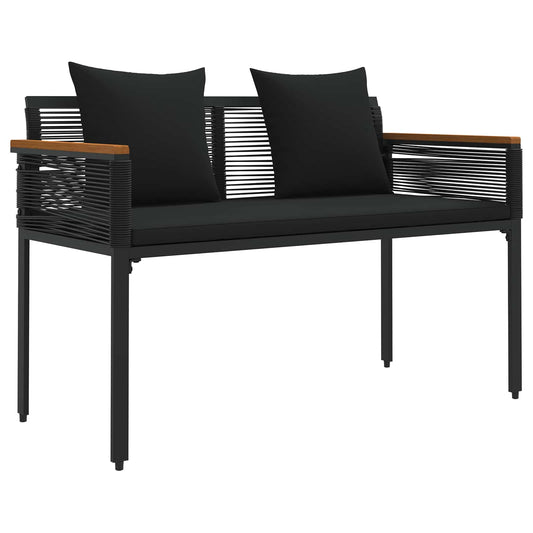 Venkovní Lavice 2 -Seater 117 X 54 X 74.5 Cm Polyratan