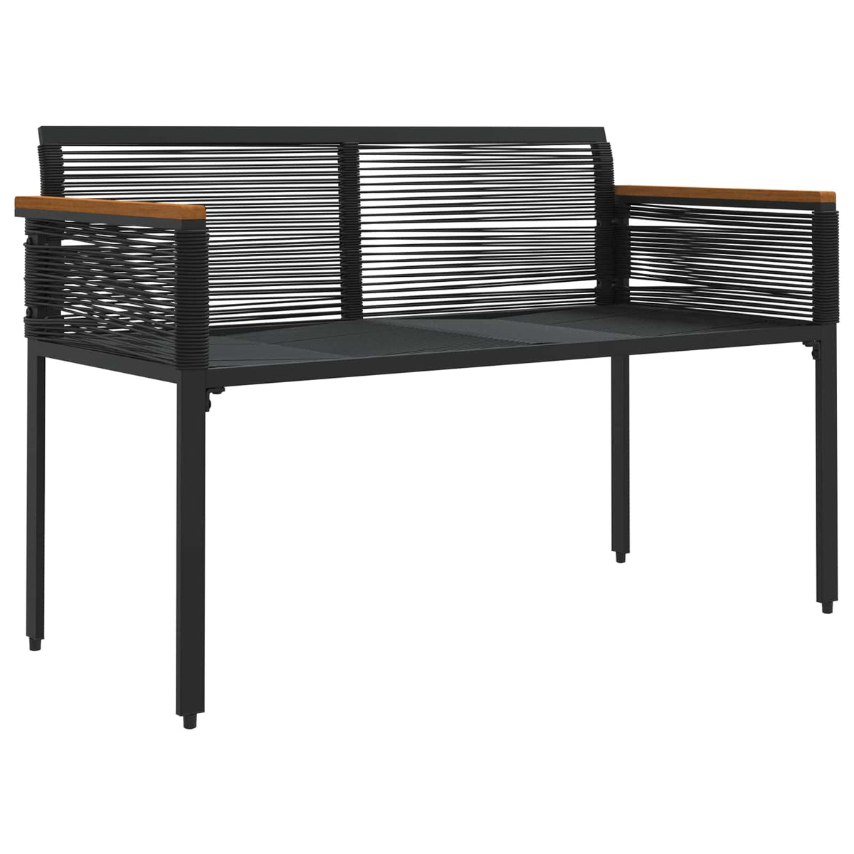 Venkovní Lavice 2 -Seater 117 X 54 X 74.5 Cm Polyratan