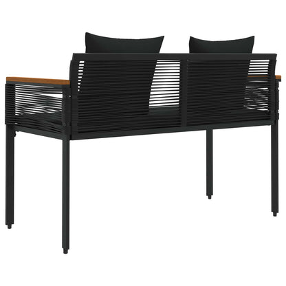 Venkovní Lavice 2 -Seater 117 X 54 X 74.5 Cm Polyratan