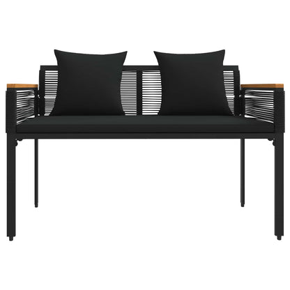 Venkovní Lavice 2 -Seater 117 X 54 X 74.5 Cm Polyratan