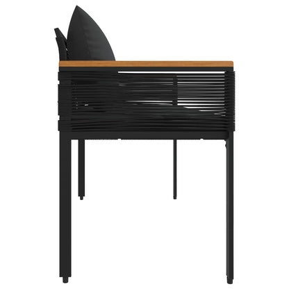 Venkovní Lavice 2 -Seater 117 X 54 X 74.5 Cm Polyratan