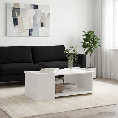 Konferenční Stolek Bílá 90 X 50 X 33 Cm Kompozitní Dřevo