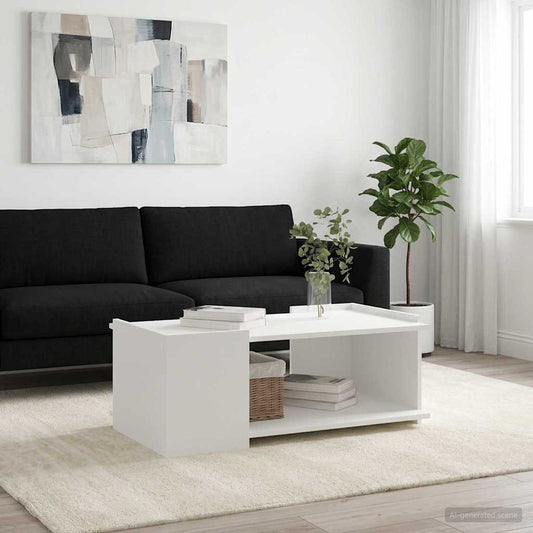 Konferenční Stolek Bílá 90 X 50 X 33 Cm Kompozitní Dřevo