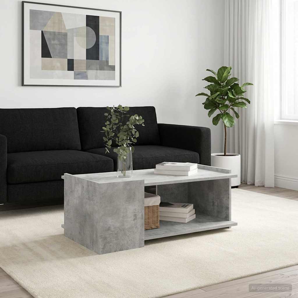 Konferenční Stolek Betonově Šedá 90 X 50 X 33 Cm