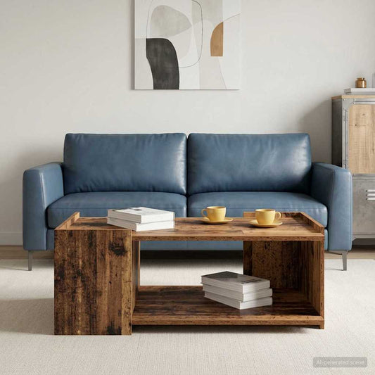 Konferenční Stolek Staré Dřevo 90 X 50 X 33 Cm Kompozitní Dřevo