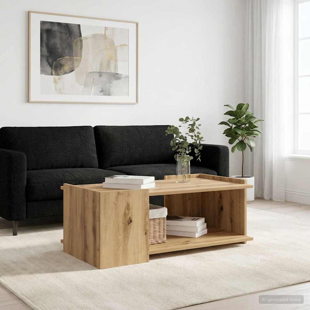 Konferenční Stolek Dub Artisan 90 X 50 X 33 Cm Kompozitní Dřevo
