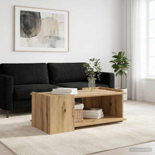 Konferenční Stolek Dub Artisan 90 X 50 X 33 Cm Kompozitní Dřevo