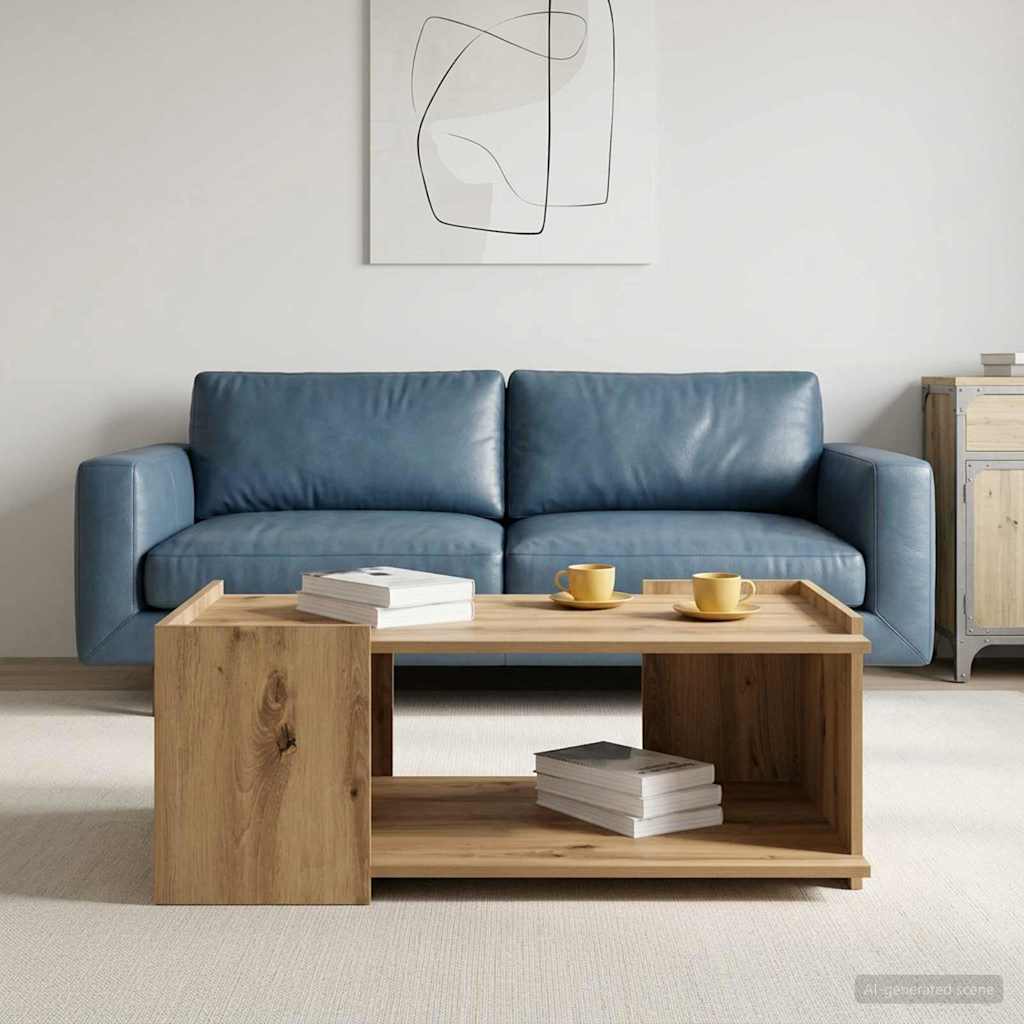 Konferenční Stolek Dub Artisan 90 X 50 X 33 Cm Kompozitní Dřevo