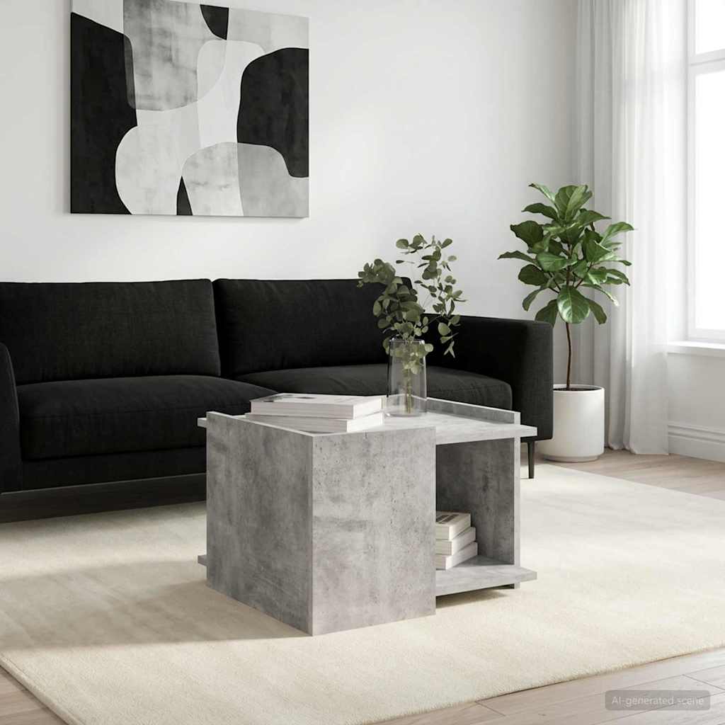 Konferenční Stolek Betonově Šedá 50,5 X 50 X 33 Cm