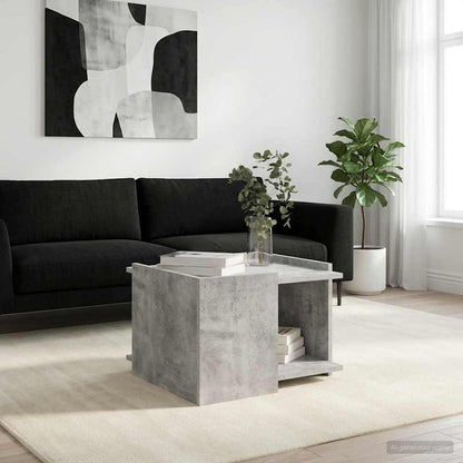 Konferenční Stolek Betonově Šedá 50,5 X 50 X 33 Cm