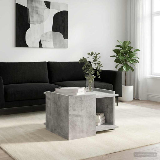 Konferenční Stolek Betonově Šedá 50,5 X 50 X 33 Cm