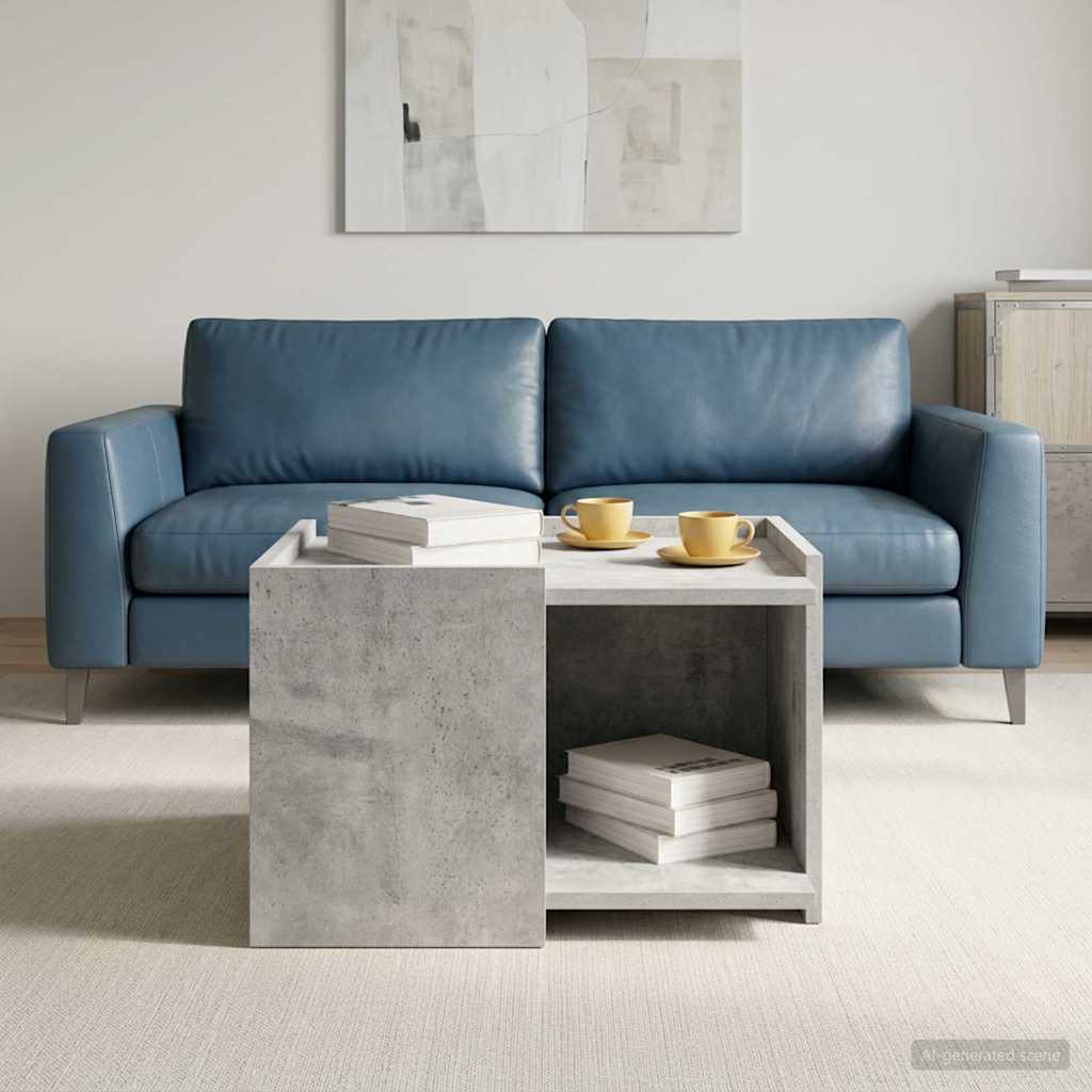 Konferenční Stolek Betonově Šedá 50,5 X 50 X 33 Cm
