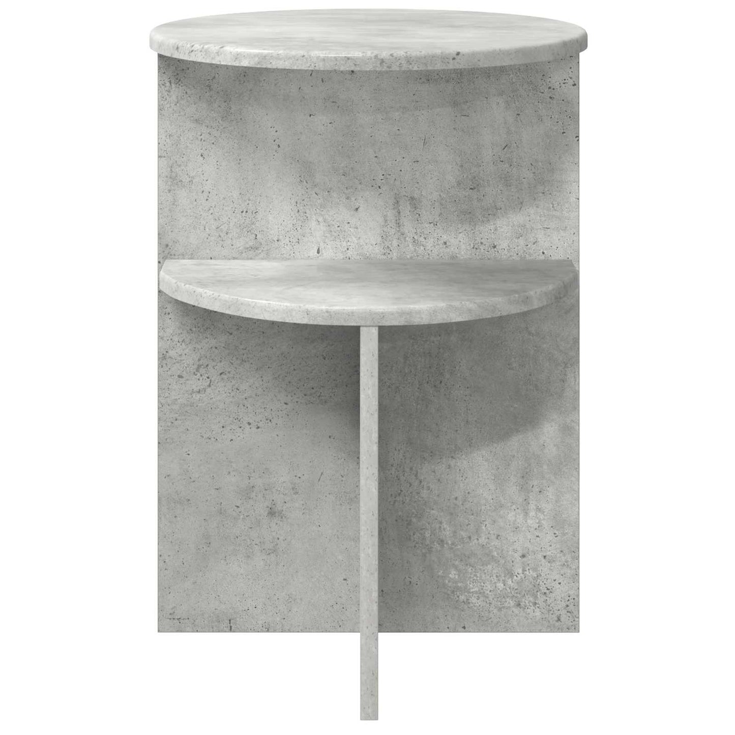 Boční Stůl Betonově Šedá Ø 39,5 X 55 Cm Kompozitní Dřevo