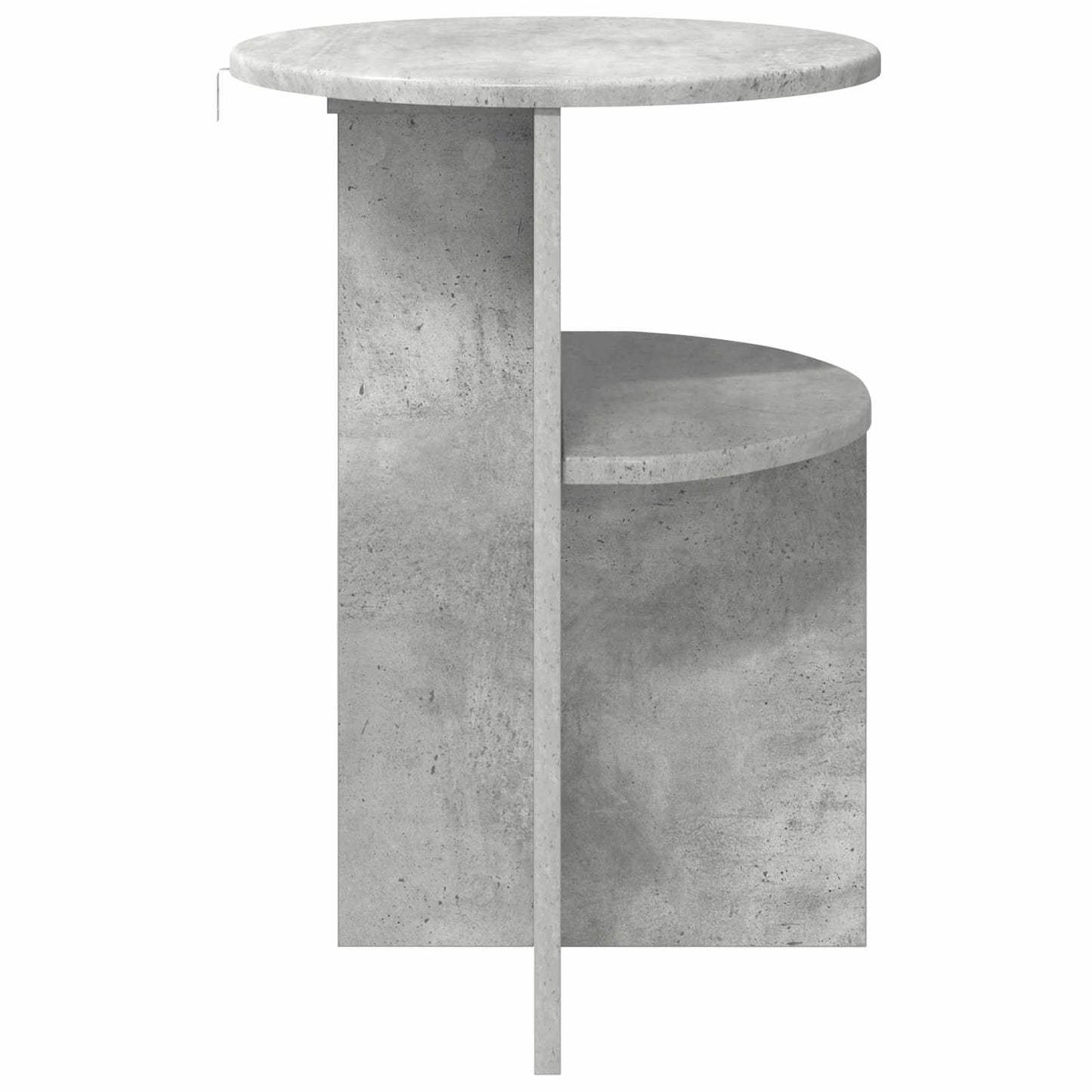 Boční Stůl Betonově Šedá Ø 39,5 X 55 Cm Kompozitní Dřevo