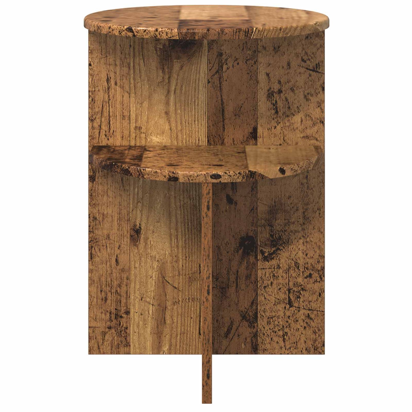 Boční Stůl Staré Dřevo Ø 39,5 X 55 Cm Kompozitní Dřevo