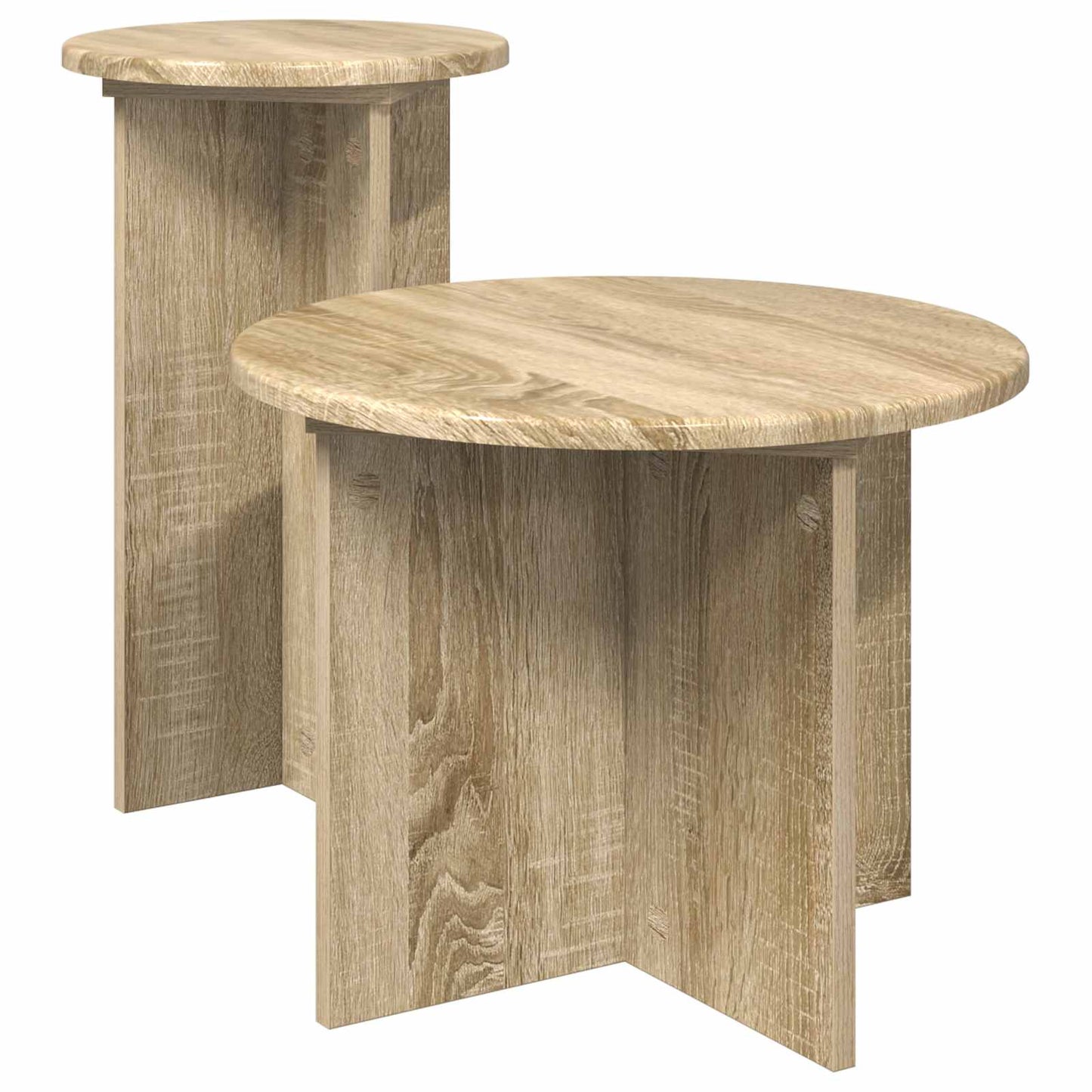Sada Odkládacích Stolků 2 Pcs Dub Sonoma Kompozitní Dřevo