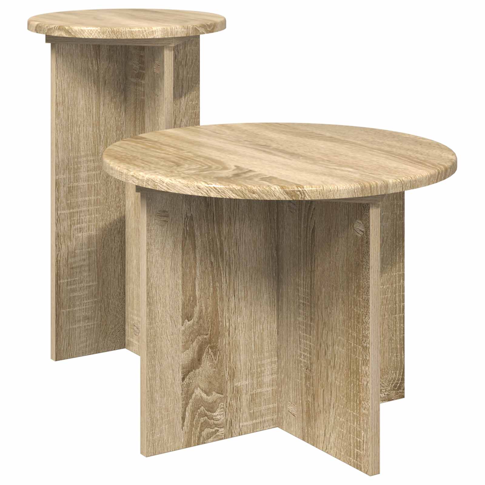 Sada Odkládacích Stolků 2 Pcs Dub Sonoma Kompozitní Dřevo
