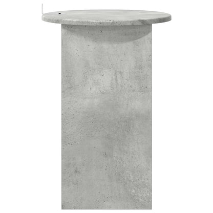 Boční Stůl Betonově Šedá Ø 39,5 X 55 Cm Kompozitní Dřevo