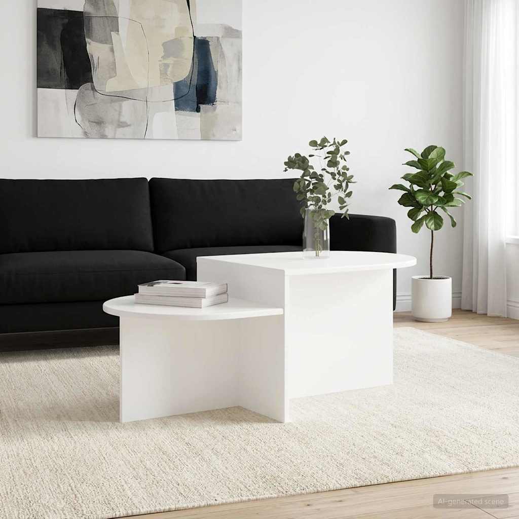 Konferenční Stolek Bílá 100 X 50 X 40 Cm Kompozitní Dřevo