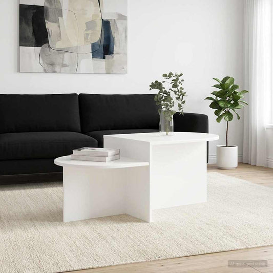 Konferenční Stolek Bílá 100 X 50 X 40 Cm Kompozitní Dřevo