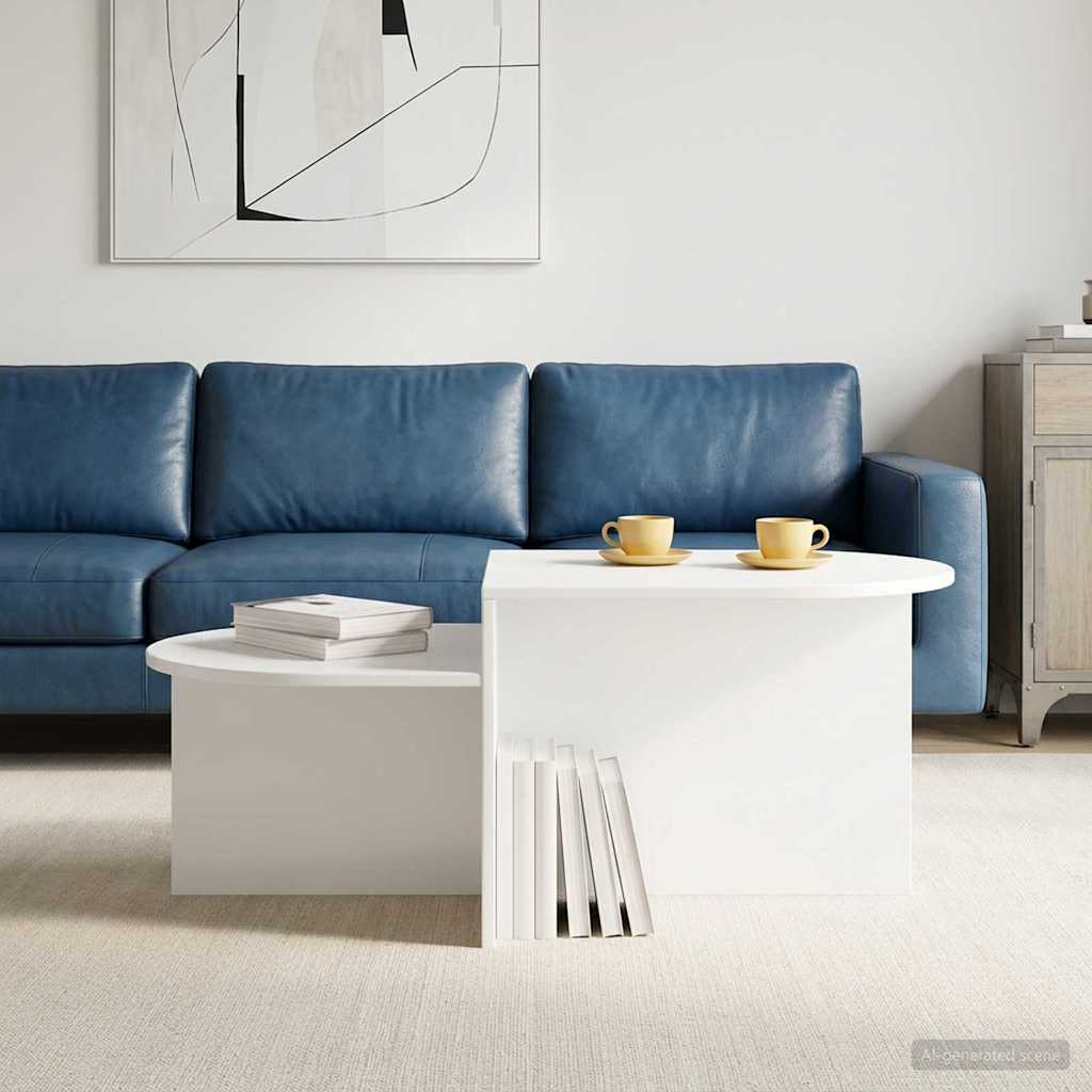 Konferenční Stolek Bílá 100 X 50 X 40 Cm Kompozitní Dřevo