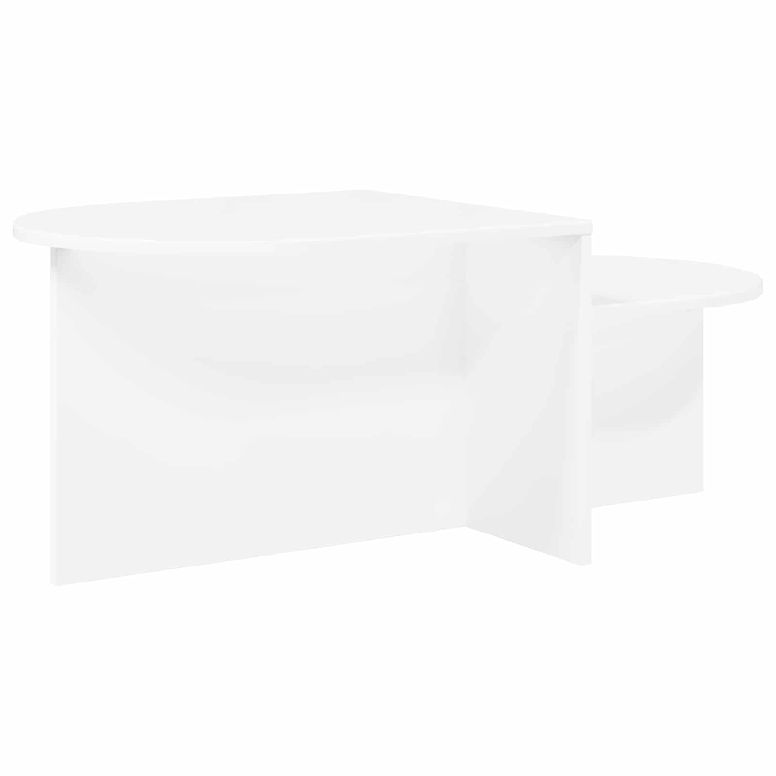 Konferenční Stolek Bílá 100 X 50 X 40 Cm Kompozitní Dřevo