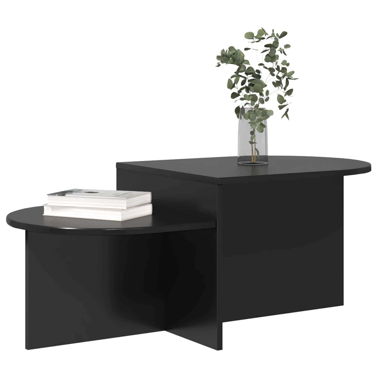 Konferenční Stolek Černý Dub 100 X 50 X 40 Cm Kompozitní Dřevo