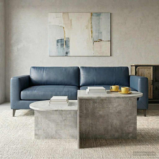 Konferenční Stolek Betonově Šedá 100 X 50 X 40 Cm