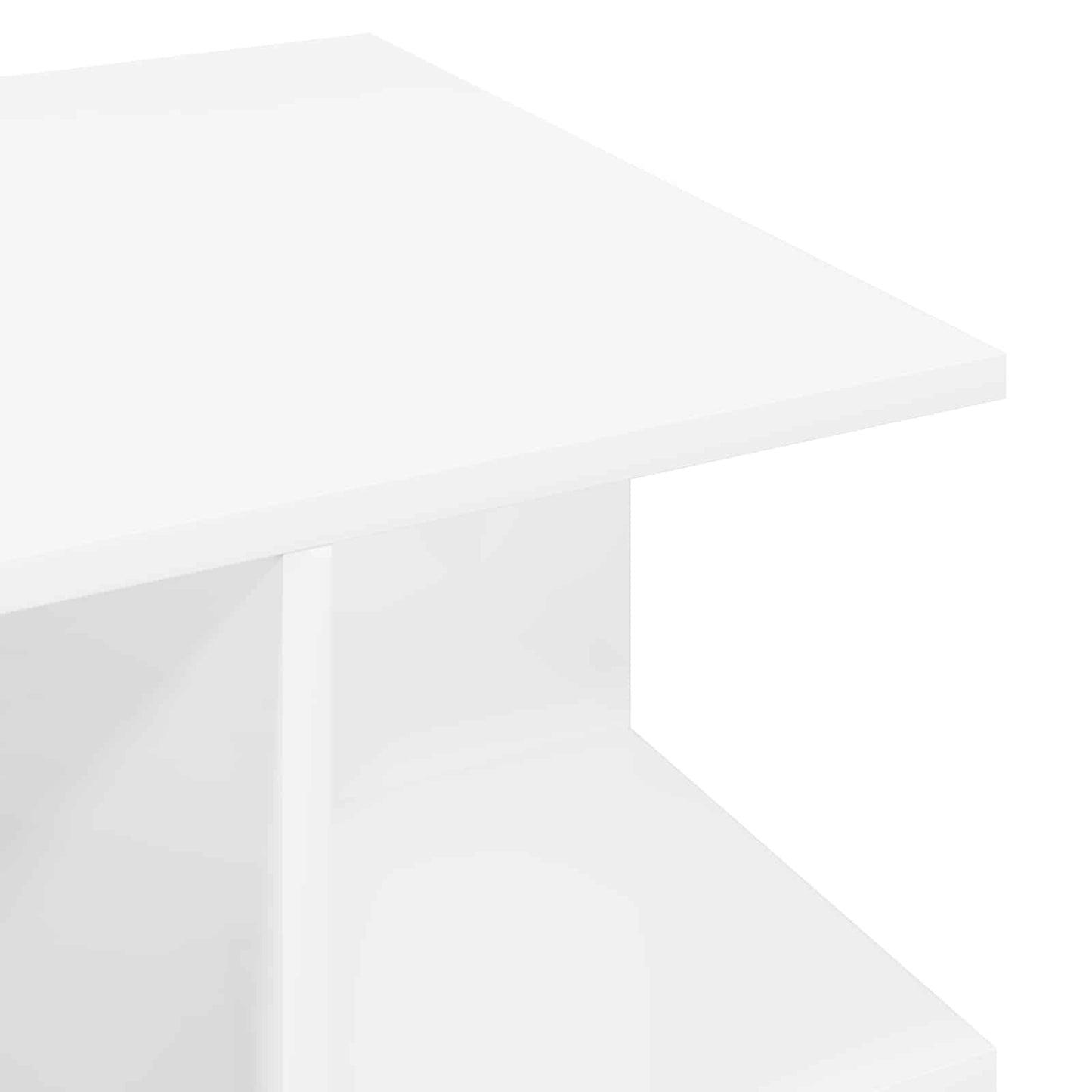 Konferenční Stolek Bílá 87 X 50 X 45 Cm Dřevěný Materiál