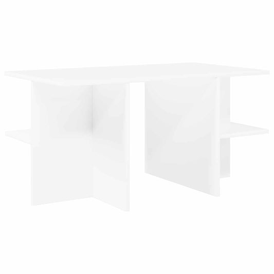 Konferenční Stolek Bílá 87 X 50 X 45 Cm Dřevěný Materiál