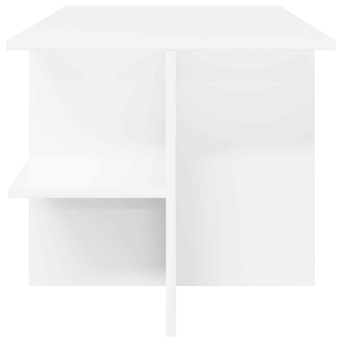 Konferenční Stolek Bílá 87 X 50 X 45 Cm Dřevěný Materiál