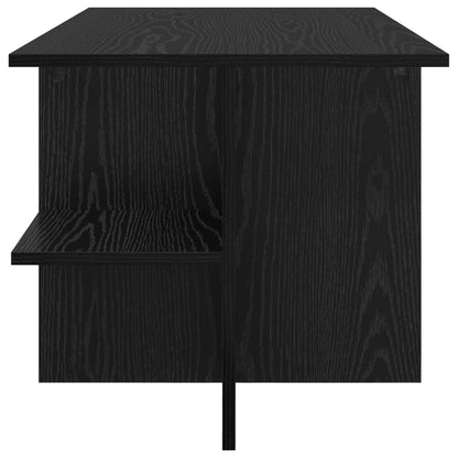 Konferenční Stolek Černý Dub 87 X 50 X 45 Cm Dřevěný Materiál