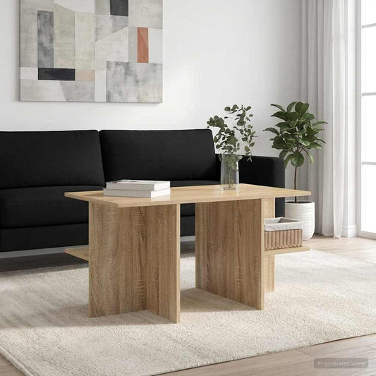 Konferenční Stolek Dub Sonoma 87 X 50 X 45 Cm Dřevěný Materiál