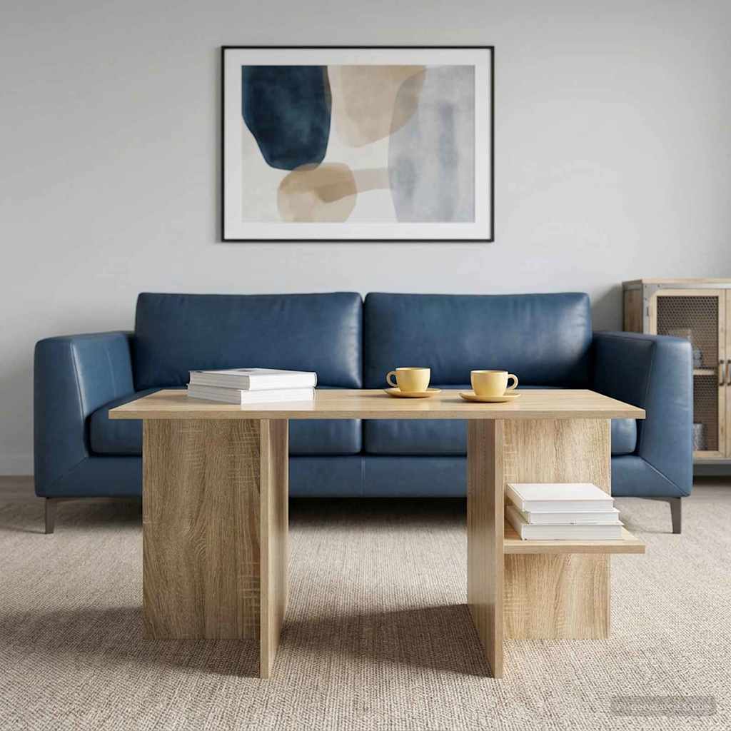 Konferenční Stolek Dub Sonoma 87 X 50 X 45 Cm Dřevěný Materiál