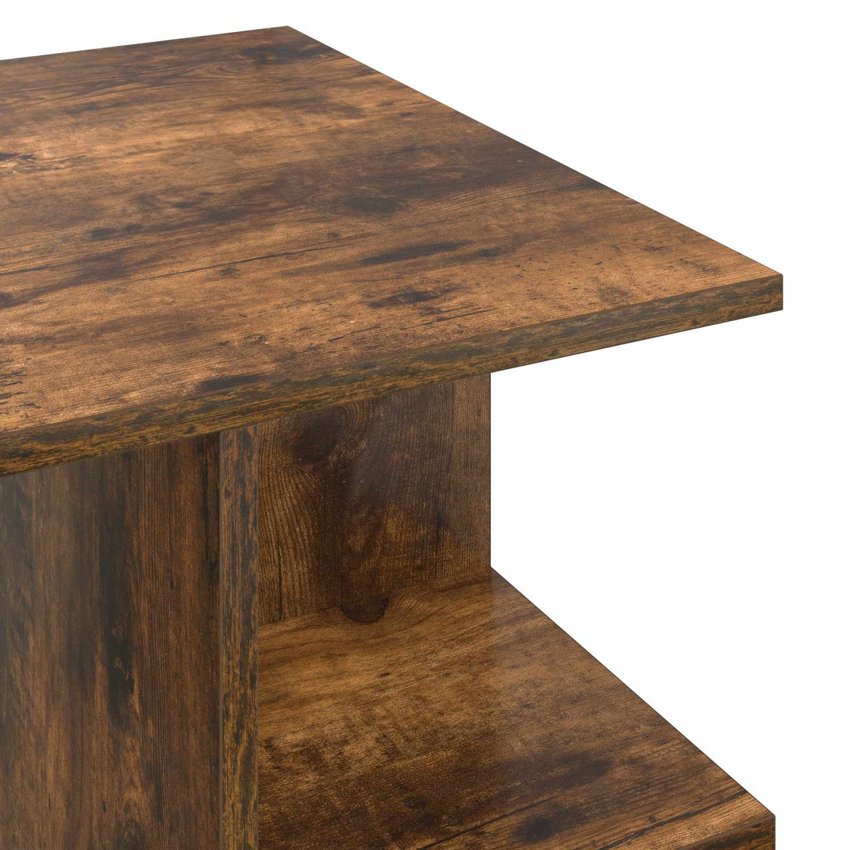 Konferenční Stolek Uzený Dub 87 X 50 X 45 Cm Dřevěný Materiál