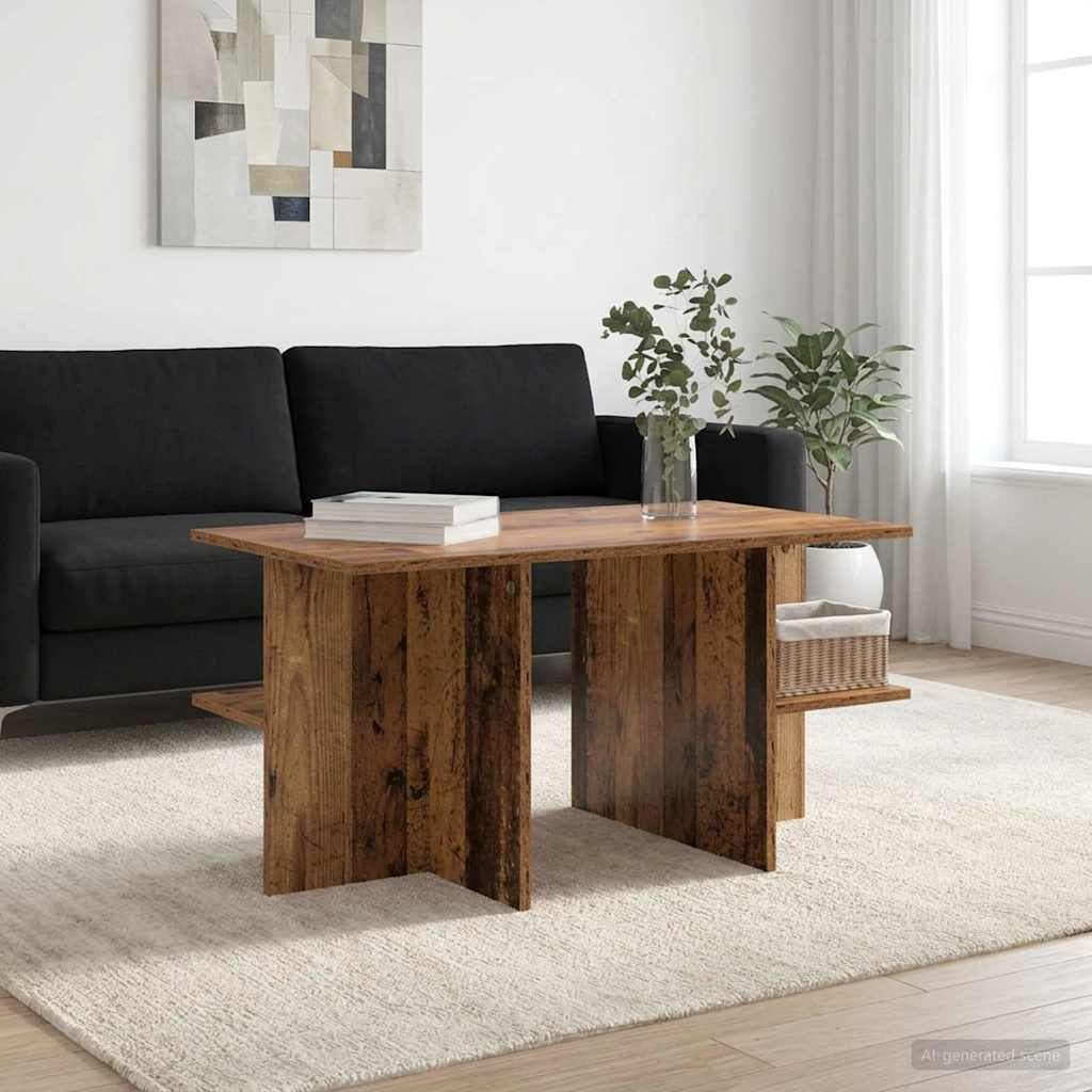 Konferenční Stolek Staré Dřevo 87 X 50 X 45 Cm Dřevěný Materiál