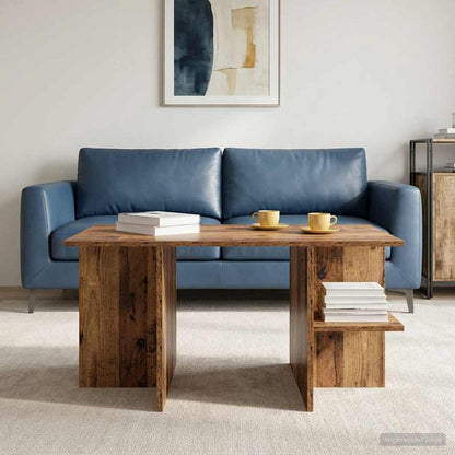 Konferenční Stolek Staré Dřevo 87 X 50 X 45 Cm Dřevěný Materiál