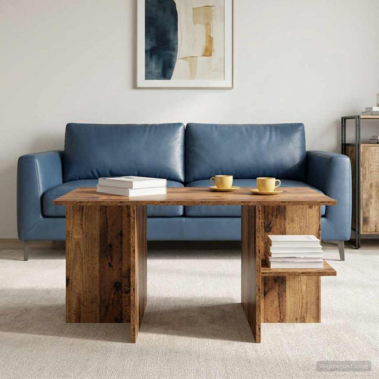 Konferenční Stolek Staré Dřevo 87 X 50 X 45 Cm Dřevěný Materiál