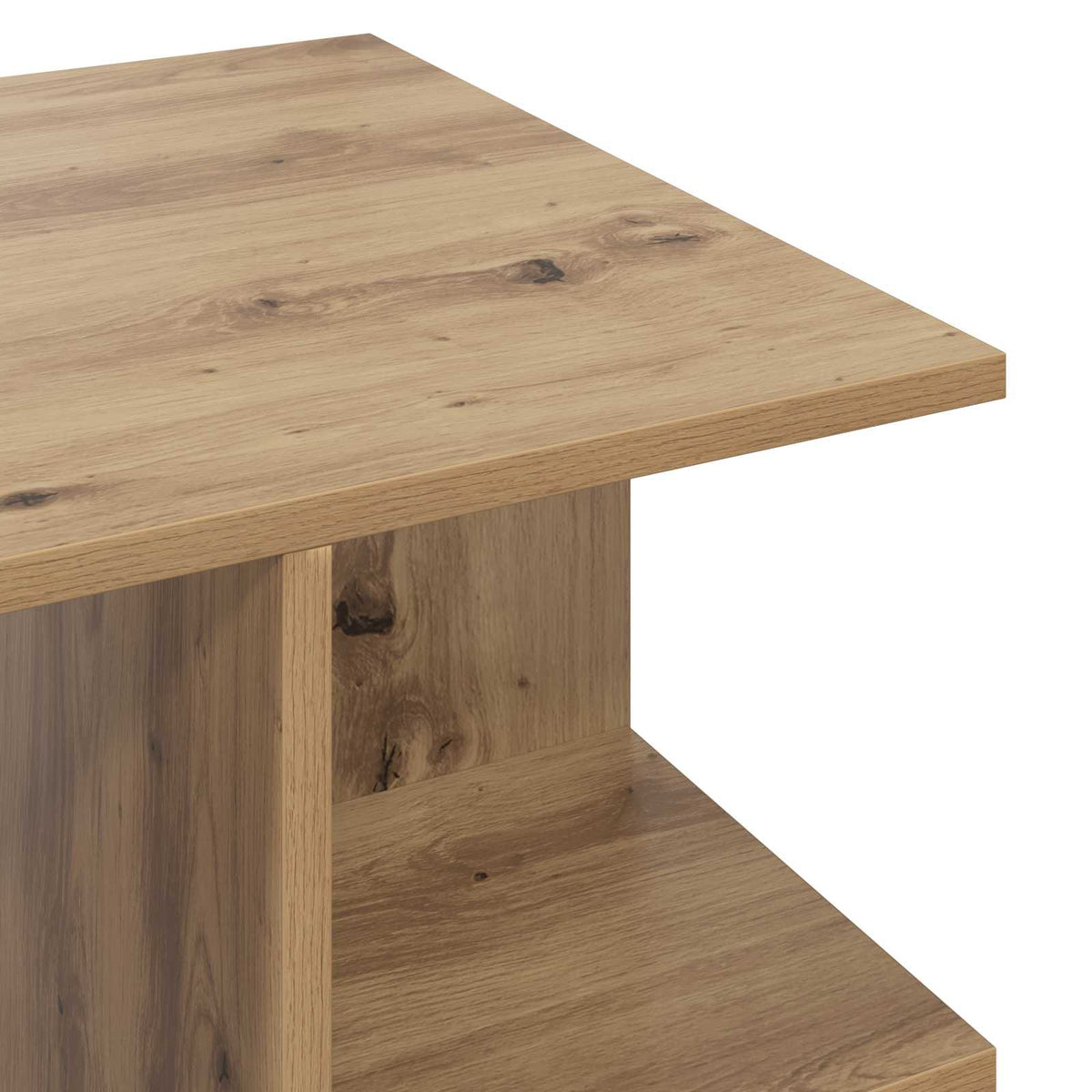 Konferenční Stolek Dub Artisan 87 X 50 X 45 Cm Dřevěný Materiál