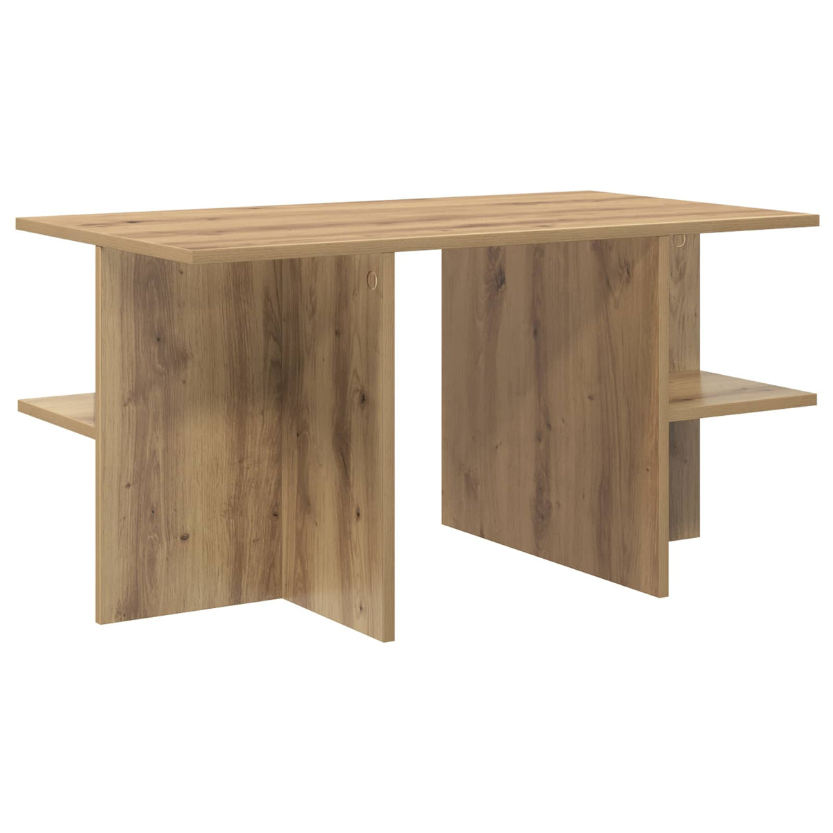 Konferenční Stolek Dub Artisan 87 X 50 X 45 Cm Dřevěný Materiál
