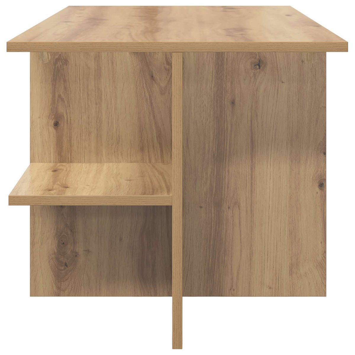 Konferenční Stolek Dub Artisan 87 X 50 X 45 Cm Dřevěný Materiál