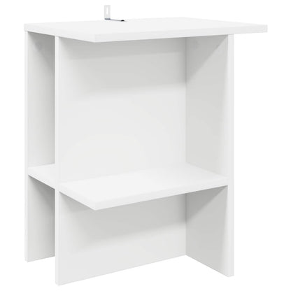 Konferenční Stolek 2 Pcs Bílá 40 X 30 X 49 Cm Kompozitní Dřevo