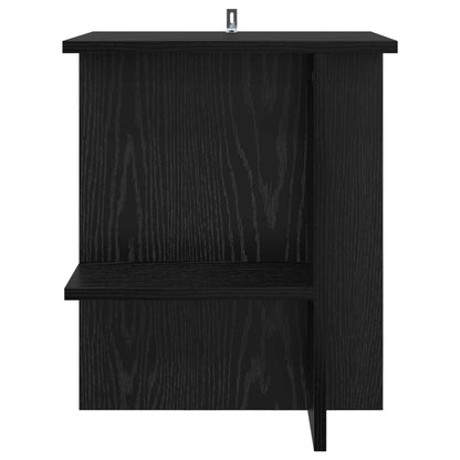 Konferenční Stolek 2 Pcs Černý Dub 40 X 30 X 49 Cm