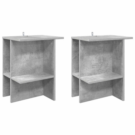Konferenční Stolek 2 Pcs Betonově Šedá 40 X 30 X 49 Cm