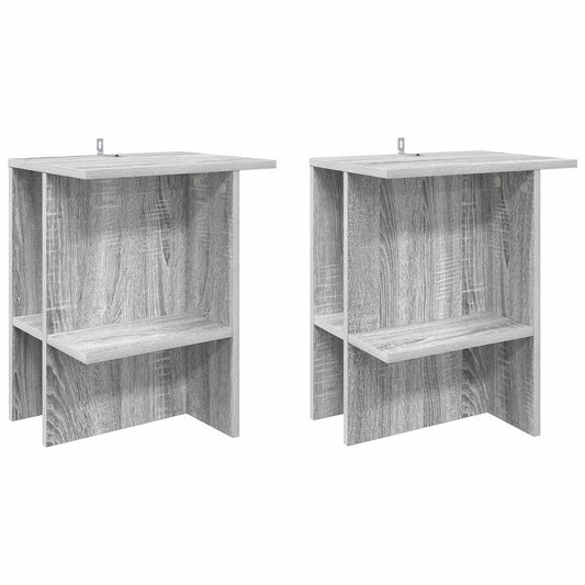 Konferenční Stolek 2 Pcs Šedá Sonoma 40 X 30 X 49 Cm